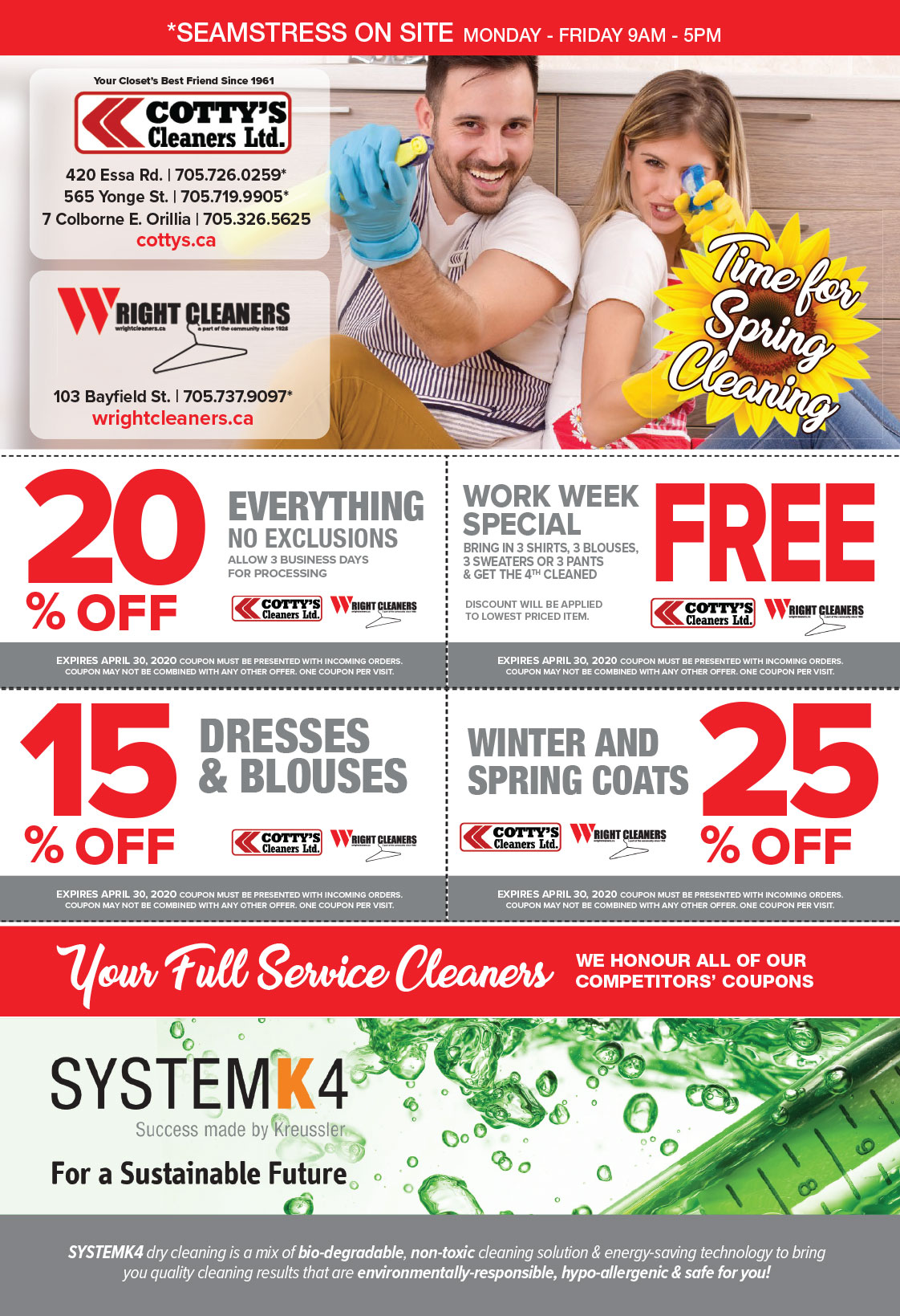 Wright's Cleaners – Dry Cleaning Coupons
